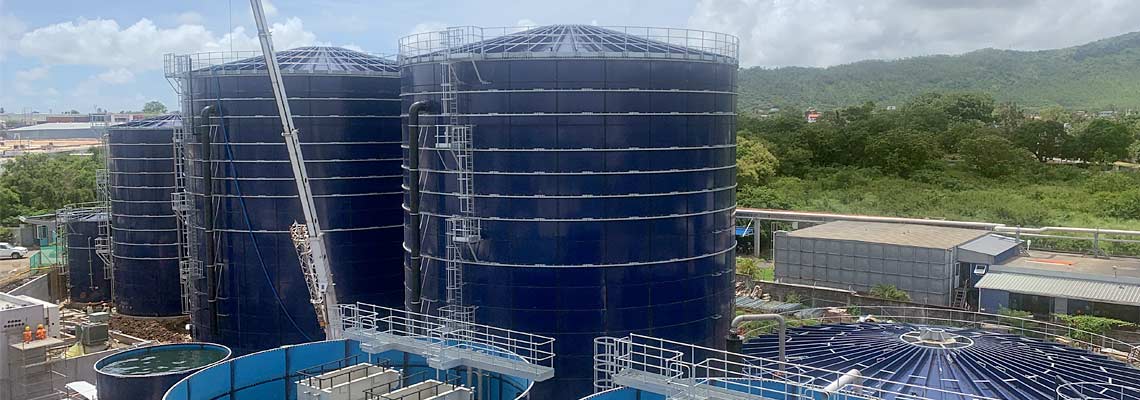 Balmoral anaerobic digestion tanks in Malaysia