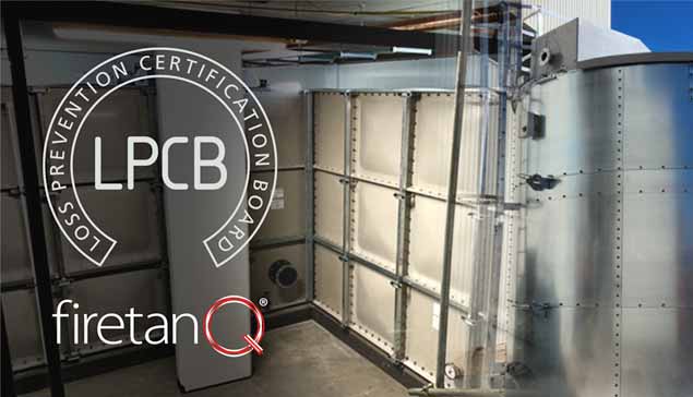 Balmoral GRP sectional fire tanks secure LPCB approval