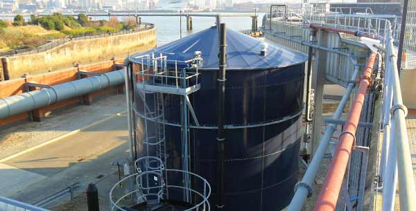 Glass fused to steel tanks